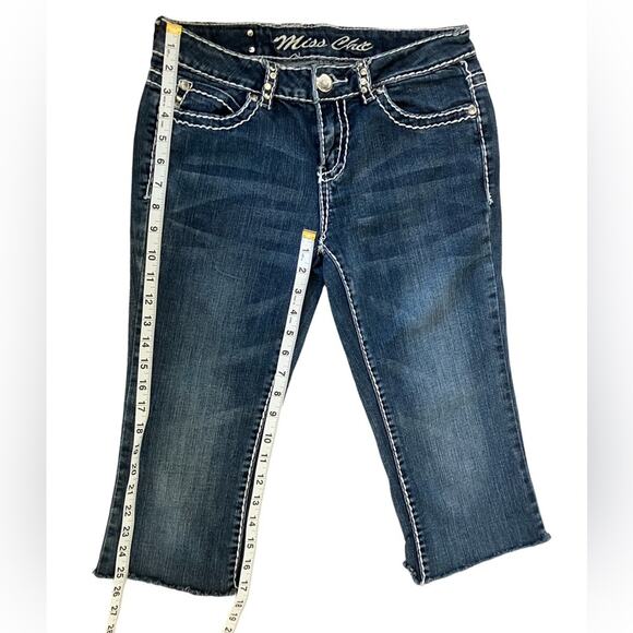 Miss Chic Jeans Blue Ankle Cropped Denim - Picture 9 of 12